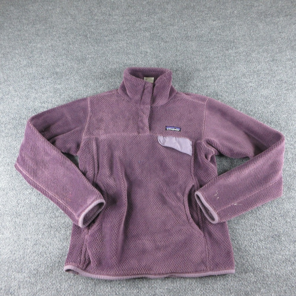 Patagonia Jacket Womens Small Purple Fleece Snap-T Pullover‎ Outdoor Hiking